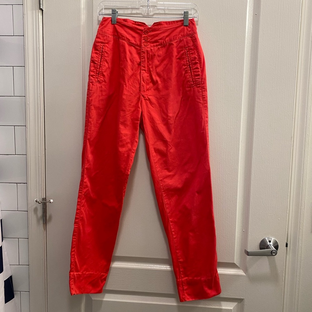 Coral High Waisted Pants